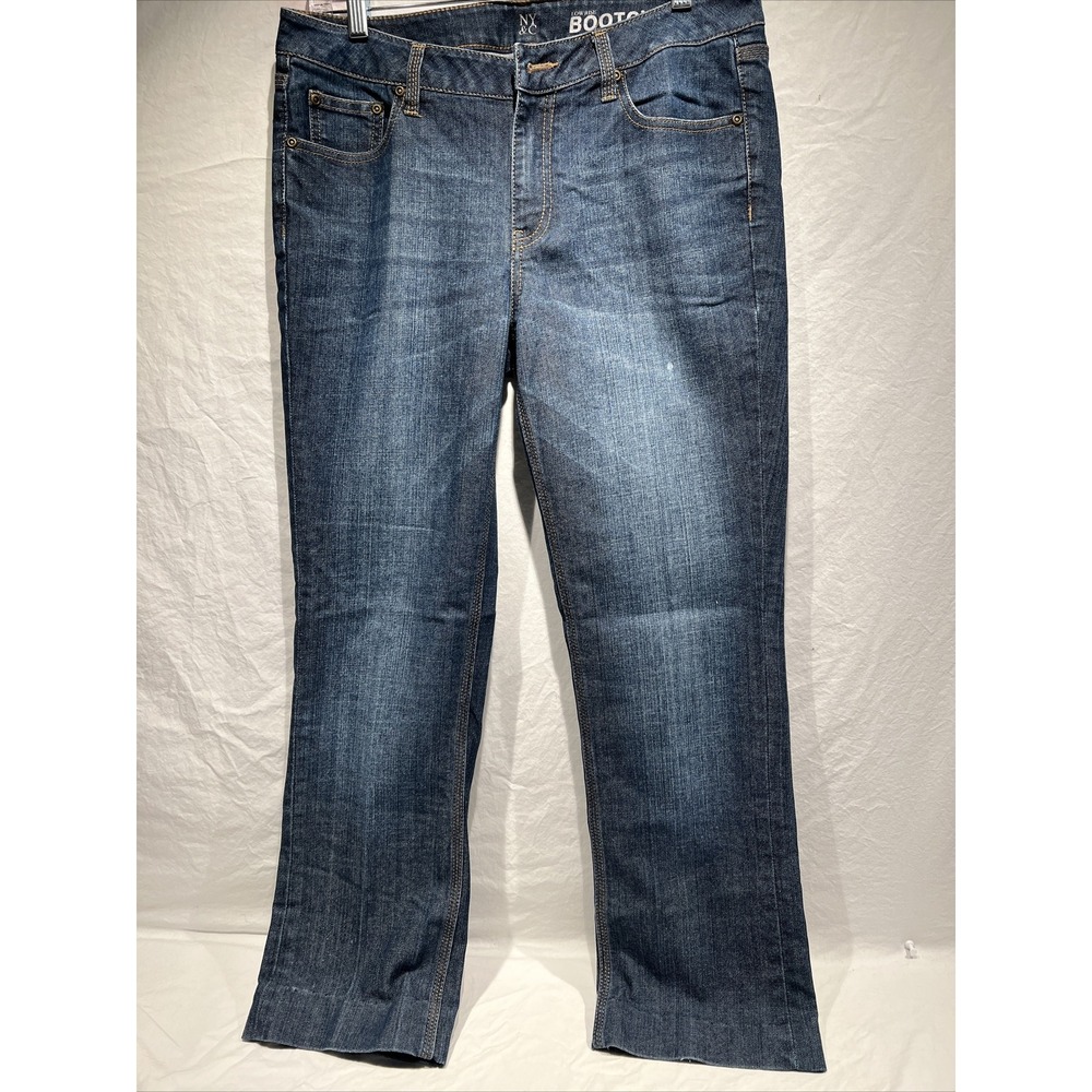 NY&C Jeans Womens Size 10 Blue Bootcut‎ Curvy Low Rise Pants